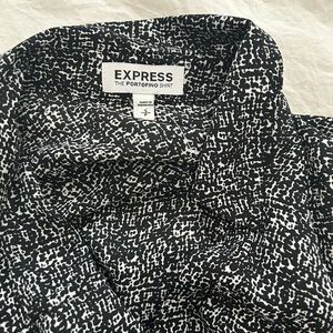 Express Portifino Women's Black Floral Top